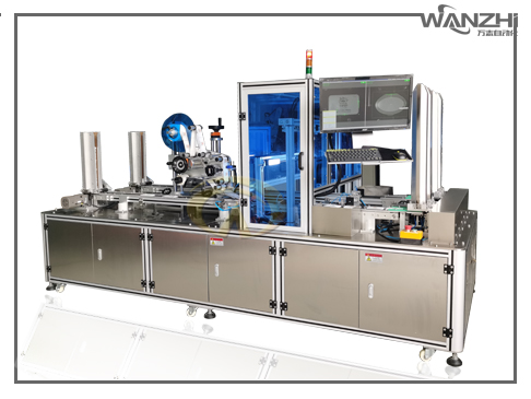視覺檢測機，蓋子貼標機，盒蓋貼標（biāo）機，貼標檢（jiǎn）測一體機